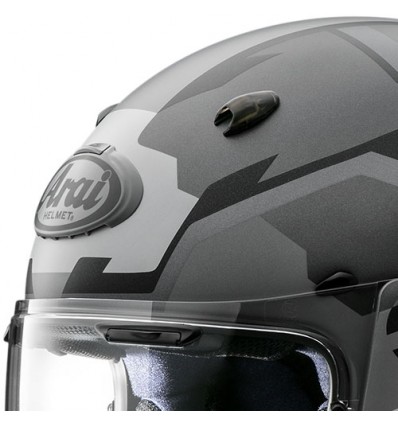 Casco Arai Quantic Face grigio e nero opaco Casco Arai Quantic Face grigio e nero opaco