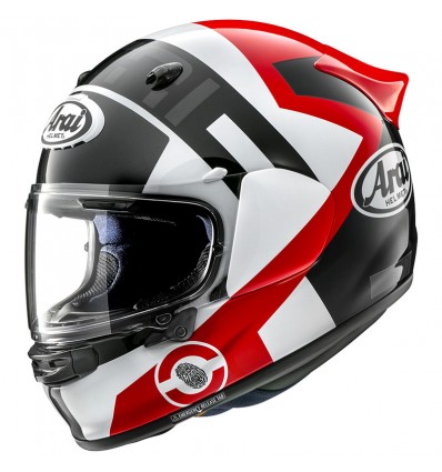 Casco Arai Quantic Space bianco, rosso e nero