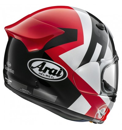Casco Arai Quantic Space bianco, rosso e nero Casco Arai Quantic Space bianco, rosso e nero