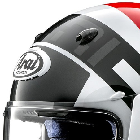 Casco Arai Quantic Space bianco, rosso e nero Casco Arai Quantic Space bianco, rosso e nero
