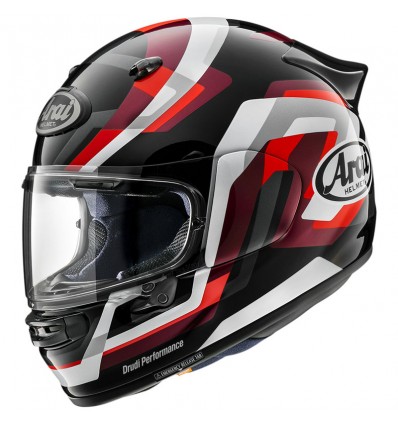 Casco Arai Quantic Snake nero, rosso e bianco