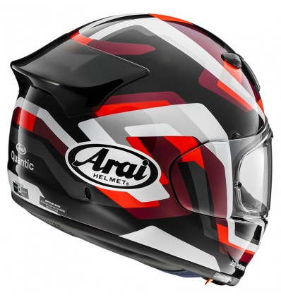 Casco Arai Quantic Snake nero, rosso e bianco Casco Arai Quantic Snake nero, rosso e bianco