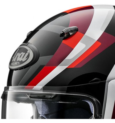 Casco Arai Quantic Snake nero, rosso e bianco Casco Arai Quantic Snake nero, rosso e bianco