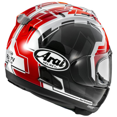 Casco Arai RX-7 Evo JR65 nero, rosso e bianco Casco Arai RX-7 Evo JR65 nero, rosso e bianco