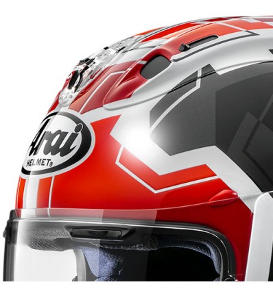 Casco Arai RX-7 Evo JR65 nero, rosso e bianco Casco Arai RX-7 Evo JR65 nero, rosso e bianco