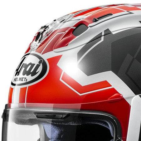 Casco Arai RX-7 Evo JR65 nero, rosso e bianco Casco Arai RX-7 Evo JR65 nero, rosso e bianco