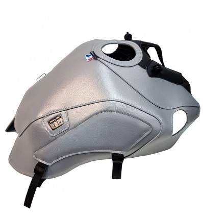 Copriserbatoio Bagster per Honda CB 1000R dal 2018 in similpelle argento e nero