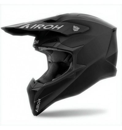 Casco Airoh enduro Wraaap monocolore nero opaco
