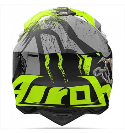 Casco Airoh enduro Wraaap Darkness nero e giallo Casco Airoh enduro Wraaap Darkness nero e giallo