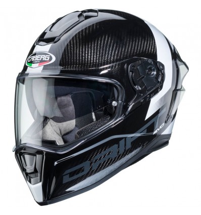 Casco Caberg Drift Evo Carbon Sonic doppia visiera bianco