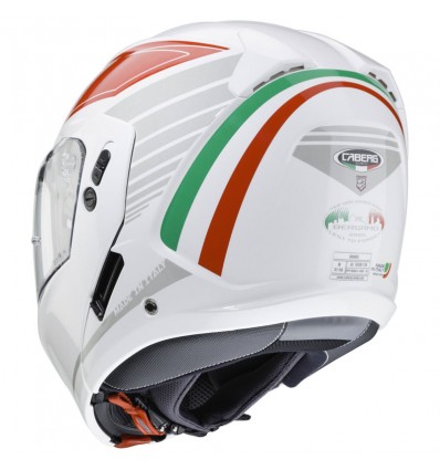 Casco Caberg Horus Tribute apribile doppia visiera bianco, rosso e verde Casco Caberg Horus Tribute apribile doppia visiera bianco, rosso e verde