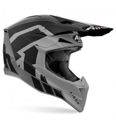 Casco Airoh enduro Wraaap Reloaded nero e antracite opaco Casco Airoh enduro Wraaap Reloaded nero e antracite opaco
