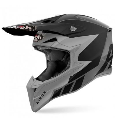 Casco Airoh enduro Wraaap Reloaded nero e antracite opaco