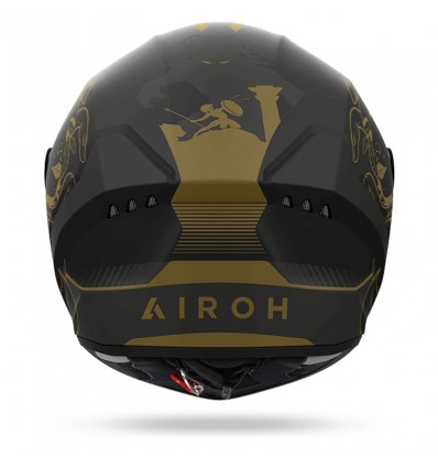 Casco integrale Airoh Connor Titan nero e oro opaco Casco integrale Airoh Connor Titan nero e oro opaco