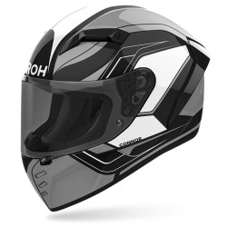 Casco integrale Airoh Connor Dunk grigio, bianco e nero Casco integrale Airoh Connor Dunk grigio, bianco e nero