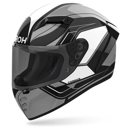 Casco integrale Airoh Connor Dunk grigio, bianco e nero Casco integrale Airoh Connor Dunk grigio, bianco e nero