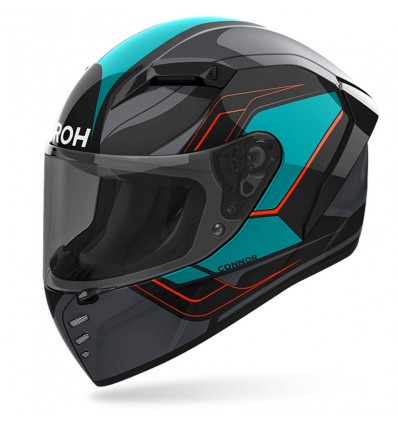 Casco integrale Airoh Connor Dunk nero e blu Casco integrale Airoh Connor Dunk nero e blu