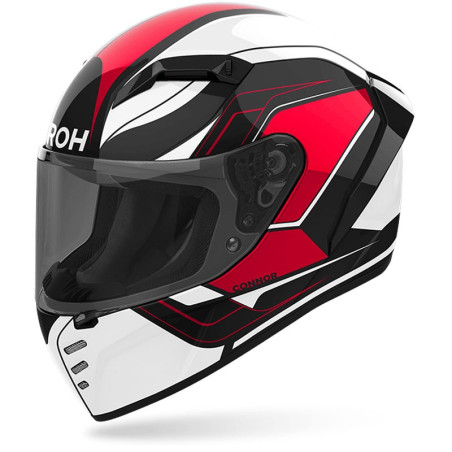 Casco integrale Airoh Connor Dunk bianco, nero e rosso Casco integrale Airoh Connor Dunk bianco, nero e rosso