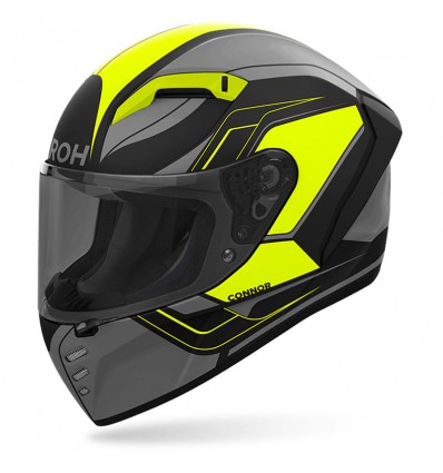 Casco integrale Airoh Connor Dunk nero e giallo opaco Casco integrale Airoh Connor Dunk nero e giallo opaco