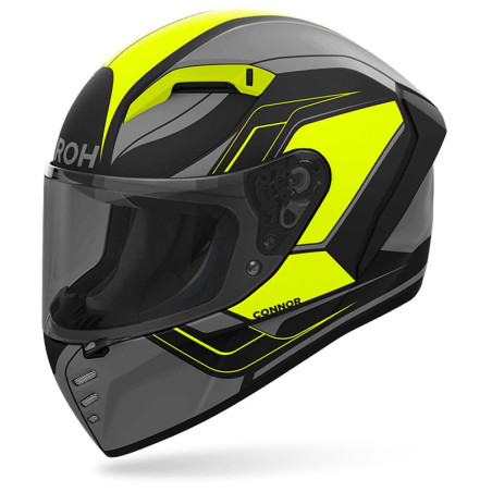 Casco integrale Airoh Connor Dunk nero e giallo opaco Casco integrale Airoh Connor Dunk nero e giallo opaco