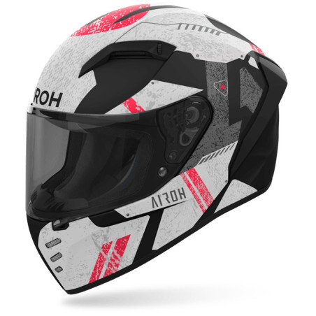 Casco integrale Airoh Connor Omega nero, bianco e rosso opaco Casco integrale Airoh Connor Omega nero, bianco e rosso opaco