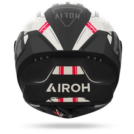 Casco integrale Airoh Connor Omega nero, bianco e rosso opaco Casco integrale Airoh Connor Omega nero, bianco e rosso opaco