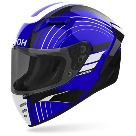 Casco integrale Airoh Connor Achieve nero e blu Casco integrale Airoh Connor Achieve nero e blu