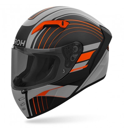 Casco integrale Airoh Connor Achieve grigio e arancio opaco Casco integrale Airoh Connor Achieve grigio e arancio opaco
