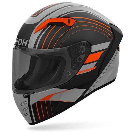 Casco integrale Airoh Connor Achieve grigio e arancio opaco Casco integrale Airoh Connor Achieve grigio e arancio opaco