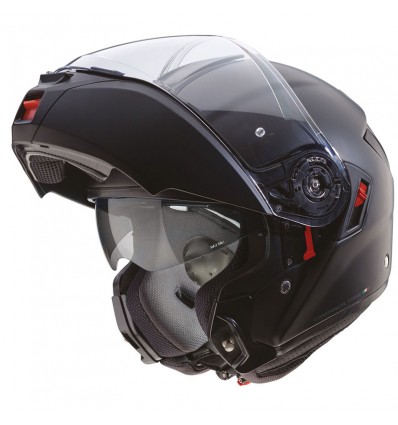 Casco Caberg Levo-X apribile doppia visiera nero opaco Casco Caberg Levo-X apribile doppia visiera nero opaco