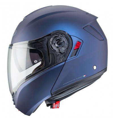 Casco Caberg Levo-X apribile doppia visiera blu metal opaco Casco Caberg Levo-X apribile doppia visiera blu metal opaco