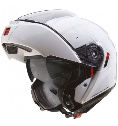 Casco Caberg Levo-X apribile doppia visiera bianco metal Casco Caberg Levo-X apribile doppia visiera bianco metal