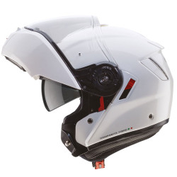 Casco Caberg Levo-X apribile doppia visiera bianco metal Casco Caberg Levo-X apribile doppia visiera bianco metal