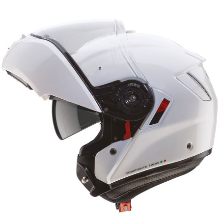 Casco Caberg Levo-X apribile doppia visiera bianco metal Casco Caberg Levo-X apribile doppia visiera bianco metal