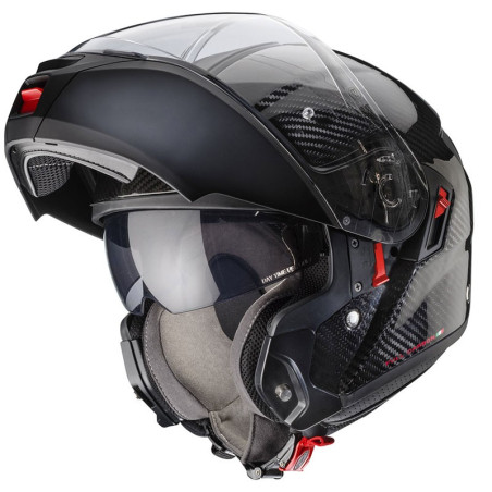 Casco Caberg Levo-X Carbon apribile doppia visiera lucido Casco Caberg Levo-X Carbon apribile doppia visiera lucido