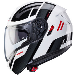 Casco Caberg Levo-X Manta apribile doppia visiera bianco e nero Casco Caberg Levo-X Manta apribile doppia visiera bianco e nero