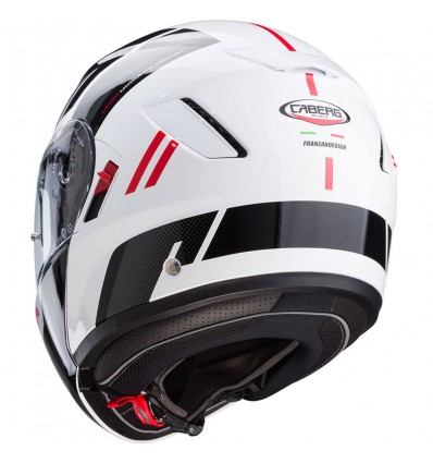 Casco Caberg Levo-X Manta apribile doppia visiera bianco e nero Casco Caberg Levo-X Manta apribile doppia visiera bianco e nero