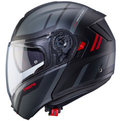 Casco Caberg Levo-X Manta apribile doppia visiera nero, grigio e rosso opaco Casco Caberg Levo-X Manta apribile doppia visiera nero, grigio e rosso opaco