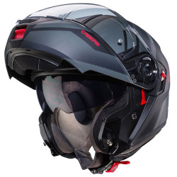 Casco Caberg Levo-X Manta apribile doppia visiera nero, grigio e rosso opaco Casco Caberg Levo-X Manta apribile doppia visiera nero, grigio e rosso opaco