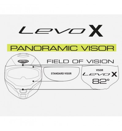 Casco Caberg Levo-X Manta apribile doppia visiera nero, grigio e giallo opaco Casco Caberg Levo-X Manta apribile doppia visiera nero, grigio e giallo opaco