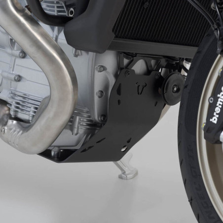 Paracoppa in alluminio nero SW-Motech per Moto Guzzi V100 Mandello Paracoppa in alluminio nero SW-Motech per Moto Guzzi V100 Mandello