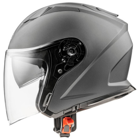 Casco Jet Premier Dokker monocolore titanio opaco Casco Jet Premier Dokker monocolore titanio opaco
