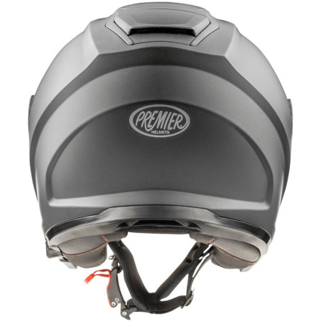 Casco Jet Premier Dokker monocolore titanio opaco Casco Jet Premier Dokker monocolore titanio opaco
