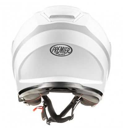 Casco Jet Premier Dokker monocolore bianco lucido Casco Jet Premier Dokker monocolore bianco lucido
