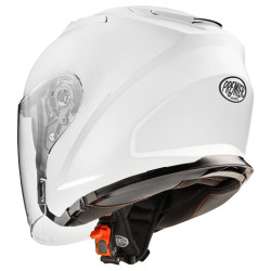 Casco Jet Premier Dokker monocolore bianco lucido Casco Jet Premier Dokker monocolore bianco lucido