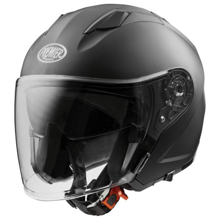 Casco Jet Premier Dokker monocolore nero opaco Casco Jet Premier Dokker monocolore nero opaco