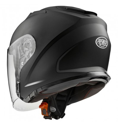 Casco Jet Premier Dokker monocolore nero opaco Casco Jet Premier Dokker monocolore nero opaco