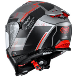 Casco integrale Premier Typhoon BA 17BM antracite e rosso opaco Casco integrale Premier Typhoon BA 17BM antracite e rosso opaco