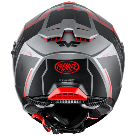 Casco integrale Premier Typhoon BA 17BM antracite e rosso opaco Casco integrale Premier Typhoon BA 17BM antracite e rosso opaco