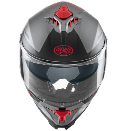 Casco integrale Premier Typhoon BA 17BM antracite e rosso opaco Casco integrale Premier Typhoon BA 17BM antracite e rosso opaco